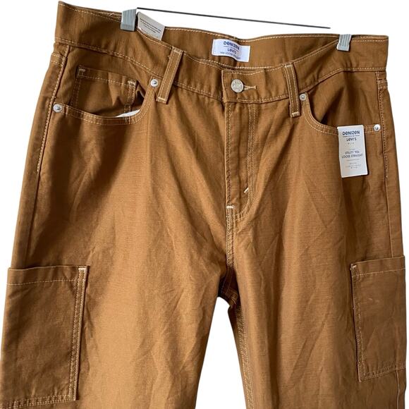 NEW DENIZEN FROM LEVI'S Vintage Utility 90s Loose Straight Pants Size 32 - Picture 2 of 6